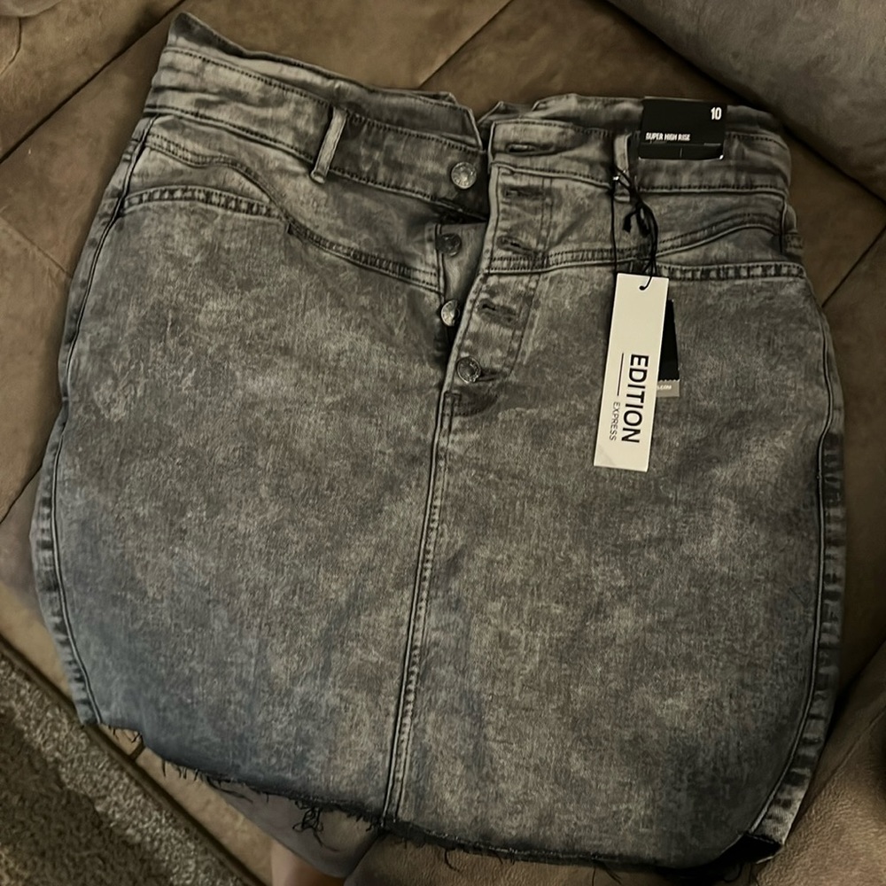 Express denim skirt